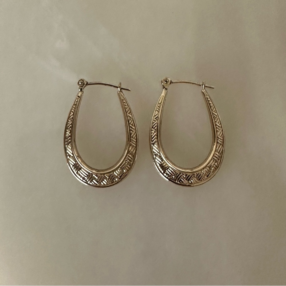 10k Solid Gold Earrings - Picture 9 of 14